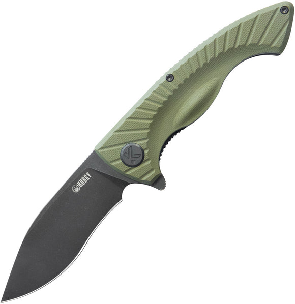 Kubey Timberwolf Linerlock Green G10 Folding 14C28N Kukri Pocket Knife 208J