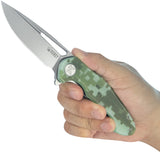 Kubey Dugu Linerlock Digital Camo G10 Folding 14C28N Sandvik Pocket Knife 210H