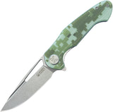 Kubey Dugu Linerlock Digital Camo G10 Folding 14C28N Sandvik Pocket Knife 210H
