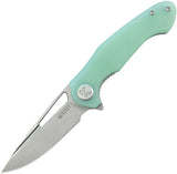 Kubey Dugu Linerlock Jade G10 Folding 14C28N Sandvik Pocket Knife 210I