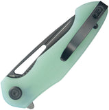 Kubey Dugu Linerlock Jade G10 Folding Black 14C28N Sandvik Pocket Knife 210K
