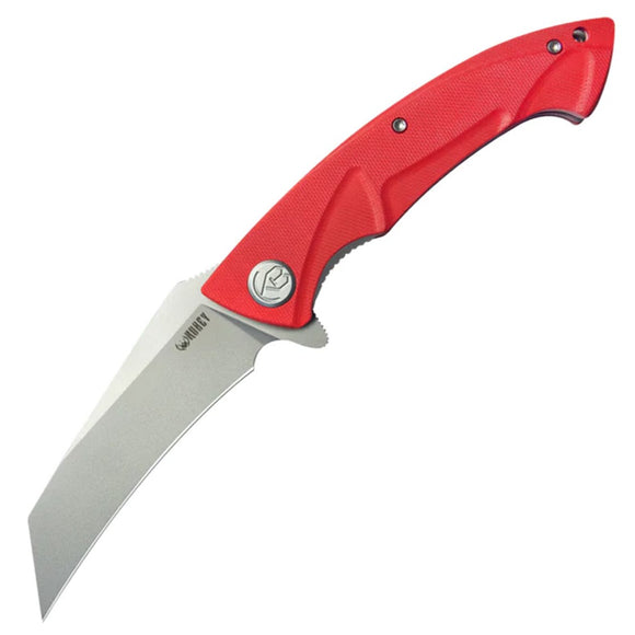 Kubey Anteater Linerlock Red G10 Folding 14C28N Hawkbill Pocket Knife 212H