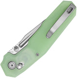 Kubey Carve Nest Linerlock Jade G10 Folding 14C28N Sandvik Pocket Knife 237F1