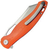 Kubey Drake Linerlock Orange G10 Folding AUS-10 Tanto Pocket Knife 239G