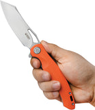 Kubey Drake Linerlock Orange G10 Folding AUS-10 Tanto Pocket Knife 239G