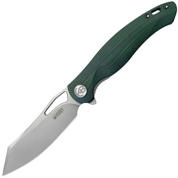 Kubey Drake Linerlock Green G10 Folding AUS-10 Tanto Pocket Knife 239K
