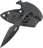 Kubey Medusa Blackout G10 14C28N Spear Point Push Dagger w/ Sheath 242C