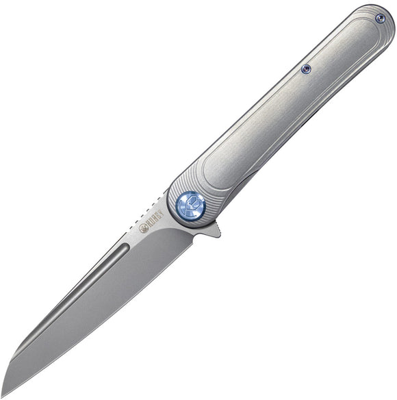 Kubey Dandy Framelock Gray Titanium Folding CPM-S90V Pocket Knife 247I