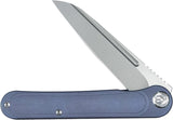 Kubey Dandy Framelock Blue Titanium Folding CPM-S90V Pocket Knife 247K