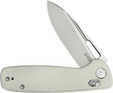 Kubey Bluff Axis Lock White G10 Folding Sandvik 14C28N Drop Pt Pocket Knife 248C