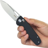 Kubey Bluff Axis Lock Black G10 Folding Sandvik 14C28N Drop Pt Pocket Knife 248D