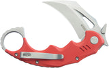 Kubey Mini Wrath Karambit Linerlock Red G10 Folding 14C28N Pocket Knife 262D