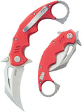 Kubey Mini Wrath Karambit Linerlock Red G10 Folding 14C28N Pocket Knife 262D