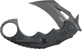 Kubey Mini Wrath Karambit Linerlock Blackout G10 Folding 14C28N Pocket Knife 262E