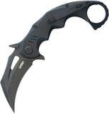 Kubey Mini Wrath Karambit Linerlock Blackout G10 Folding 14C28N Pocket Knife 262E