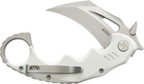 Kubey Mini Wrath Karambit Linerlock White G10 Folding 14C28N Pocket Knife 262K