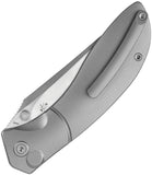 Kubey KB Knives Stingray Button Lock Gray Titanium Folding Bohler M390 Pocket Knife 264A