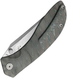 Kubey KB Knives Stingray Button Lock Flamed Titanium Folding Bohler M390 Pocket Knife 264B