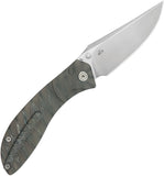 Kubey KB Knives Stingray Button Lock Flamed Titanium Folding Bohler M390 Pocket Knife 264B