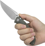 Kubey KB Knives Stingray Button Lock Flamed Titanium Folding Bohler M390 Pocket Knife 264B