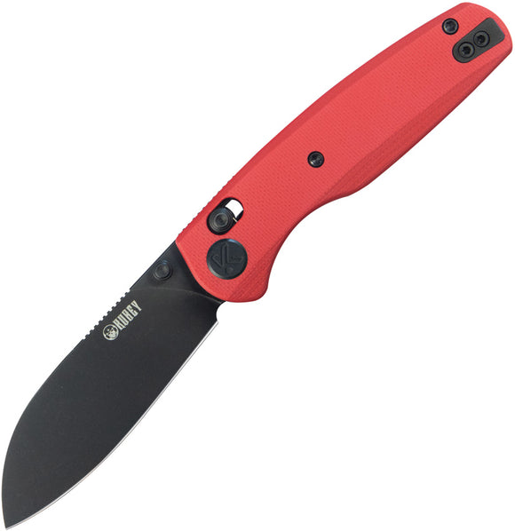 Kubey Breeze Crossbar Lock Red G10 Folding Black 14C28N Pocket Knife 288F