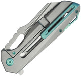 Kubey Atlas Framelock Gray Titanium Folding Bohler M390 Pocket Knife 290E