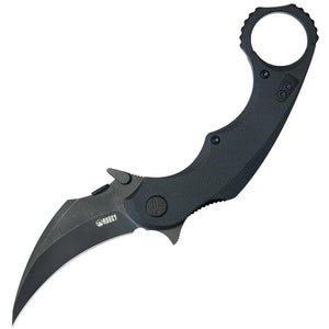 Kubey Rogue Pikal Karambit Linerlock Blackout G10 Folding 14C28N Pocket Knife 298B