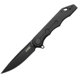 kubey Mizo Black G10 Linerlock Black Stonewashed 14C28N Folding Knife 312P