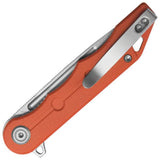 Kubey Mizo Linerlock Orange G10 Folding 14C28N Drop Point Pocket Knife 312U