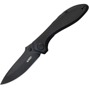 Kubey Ruckus Linerlock Blackout G10 Folding AUS-10 Drop Pt Pocket Knife 314O