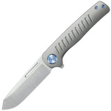 Kubey KB Knives Steelhead Linerlock Gray Titanium Folding M390 Pocket Knife 315A