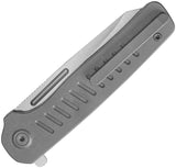 Kubey KB Knives Steelhead Linerlock Darkwash Titanium Folding M390 Pocket Knife 315B