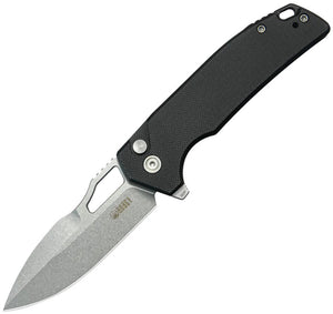 Kubey RDF Button Lock Black G10 Folding Sandvik 14C28N Pocket Knife 316N