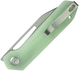 Kubey Royal Linerlock Jade G10 Folding 14C28N Clip Point Pocket Knife 321R