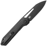 Kubey Royal Linerlock Blackout G10 Folding 14C28N Clip Pt Pocket Knife 321X