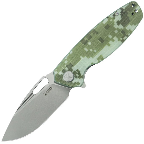 Kubey Tityus Linerlock Digital Camo G10 Folding 14C28N Drop Point Pocket Knife 322Q
