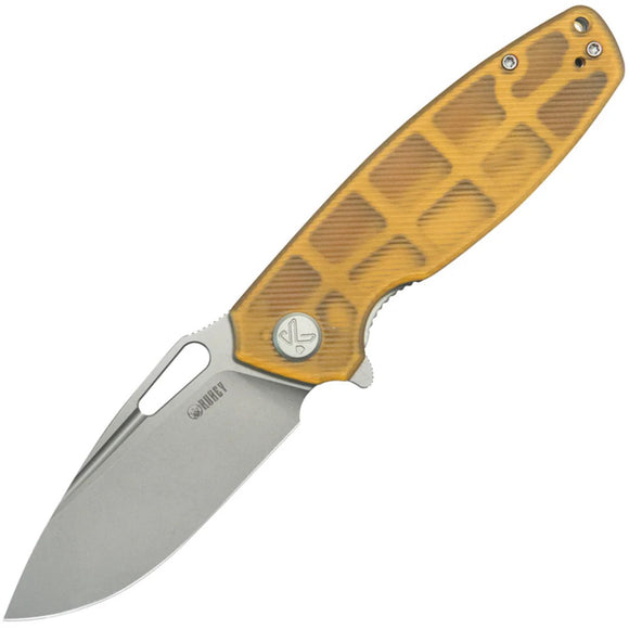 Kubey Tityus Linerlock Ultem Folding 14C28N Drop Point Pocket Knife 322R