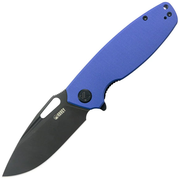Kubey Tityus Linerlock Blue G10 Folding 14C28N Drop Point Pocket Knife 322V