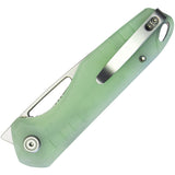 Kubey Doris Linerlock Jade G10 Folding Sandvik 14C28N Drop Pt Pocket Knife 324F