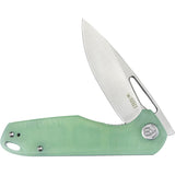 Kubey Doris Linerlock Jade G10 Folding Sandvik 14C28N Drop Pt Pocket Knife 324F