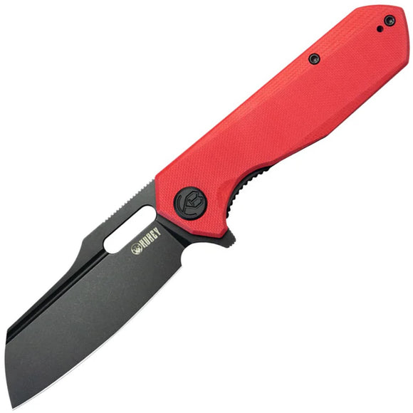 Kubey Atlas Linerlock Red G10 Folding 14C28N Sheepsfoot Pocket Knife 328F