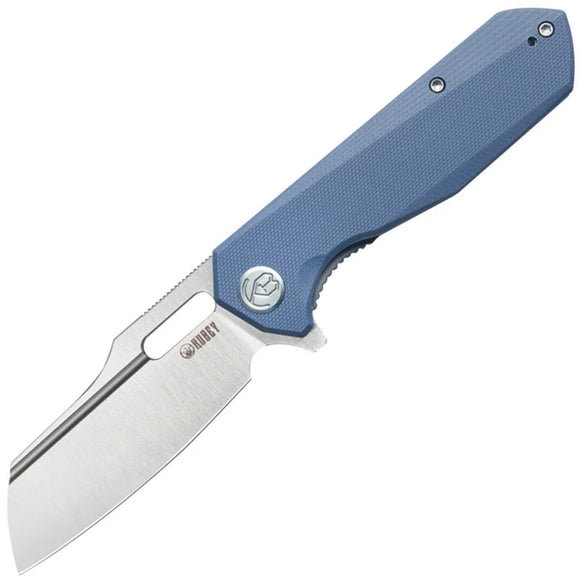 Kubey Atlas Linerlock Blue G10 Folding 14C28N Sheepsfoot Pocket Knife 328H