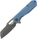 Kubey Atlas Linerlock Blue G10 Folding Blackwash 14C28N Sheepsfoot Pocket Knife 328K