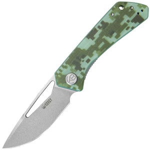 Kubey Thalia Linerlock Digital Camo G10 Folding 14C28N Drop Pt Pocket Knife 331K