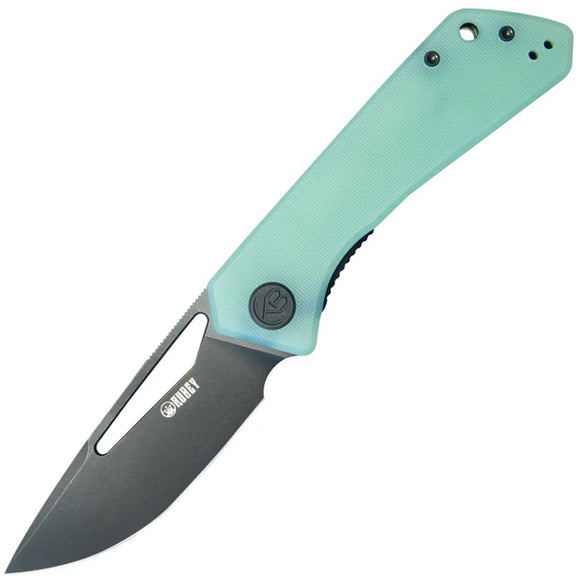 Kubey Thalia Linerlock Jade G10 Folding 14C28N Drop Pt Pocket Knife 331N