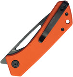 Kubey Thalia Linerlock Orange G10 Folding 14C28N Drop Pt Pocket Knife 331O