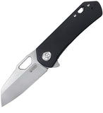 Kubey Duroc Linerlock Black G10 Folding AUS-10 Sheepsfoot Pocket Knife 332I