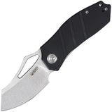 Kubey Ceyx Linerlock Black G10 Folding Satin D2 Steel Pocket Knife 335A
