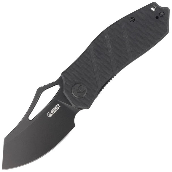 Kubey Ceyx Linerlock Blackout G10 Folding D2 Steel Pocket Knife 335D