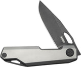 Kubey Verijero Framelock Gray Titanium Folding Black 14C28N Pocket Knife 340B